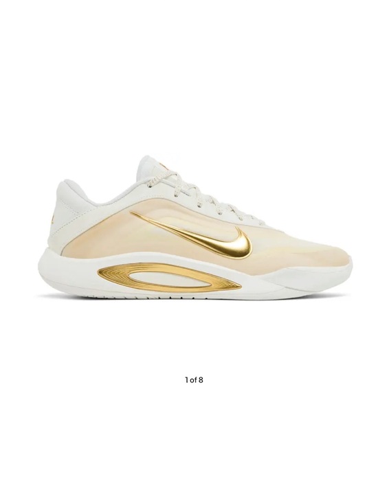 Nike Shoes - Nike A’One Sail Metallic Gold Women’s 12.5 Men’s 11 Basketball FZ8605-102 NEW